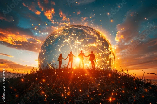 Sparkling Sphere of Collaborative Business Triumph:A Vivid Portrayal of Shared Prosperity and Triumphant Global Ventures
