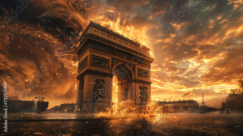 Arc de Triomphe Paris France. photo