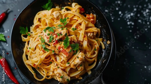 Write about a rebellious chef who challenges the culinary establishment by creating an Alternative Creamy Cajun Chicken Pasta recipe
