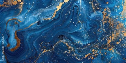 Blue lapis lazuli and gold abstract luxury background texture