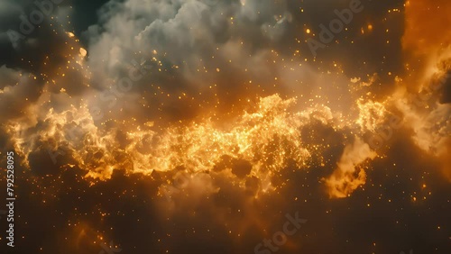 abstract light and smoke intro title background Animation video footage motion graphic