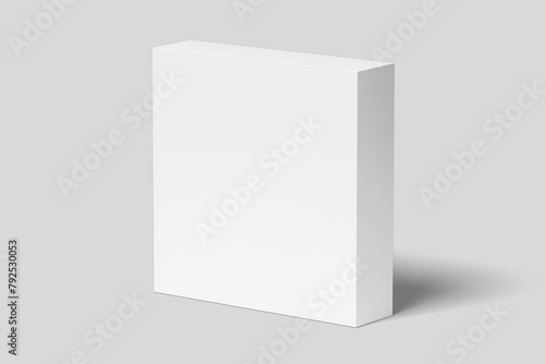 Realistic Gift Box Packaging Illustration for Mockup. 3D Render. © Abrar