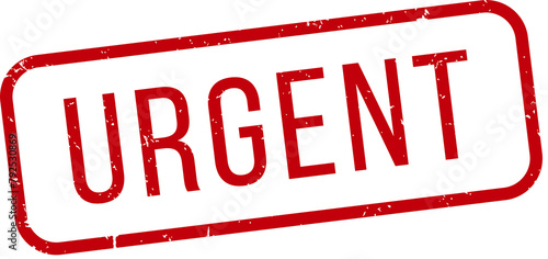 Photos Red urgent rubber stamp
