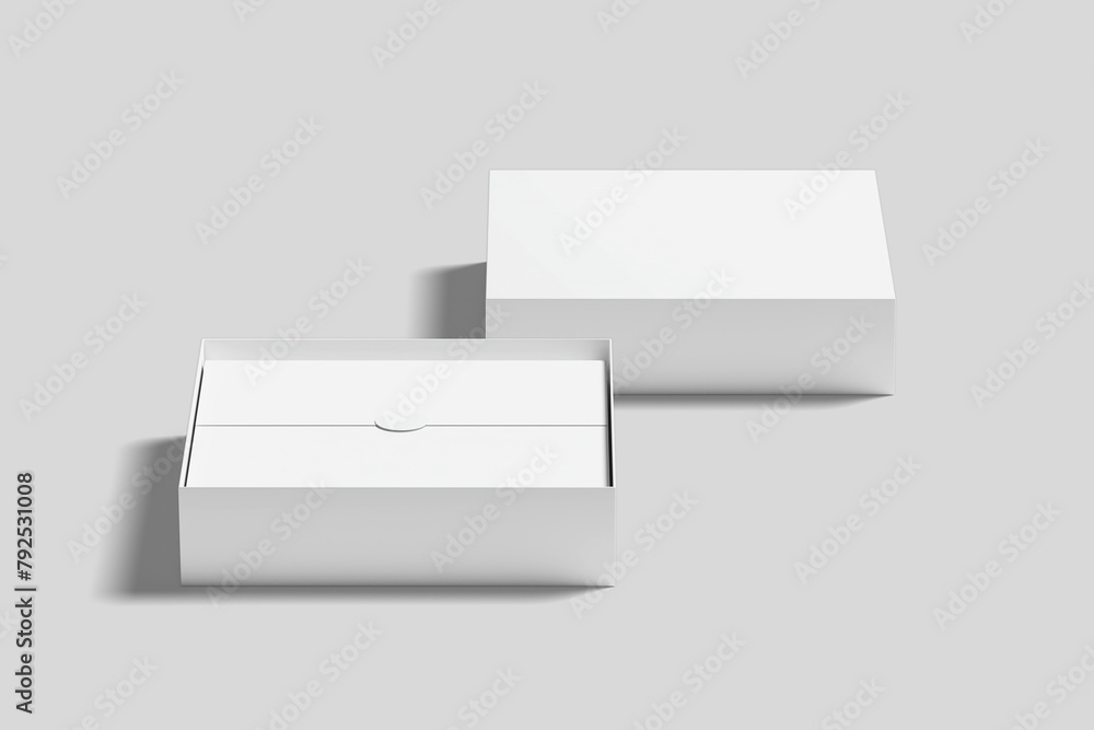 Realistic Gift Box Packaging Illustration for Mockup. 3D Render. Realistic Gift Box Packaging Illustration for Mockup. 3D Render.