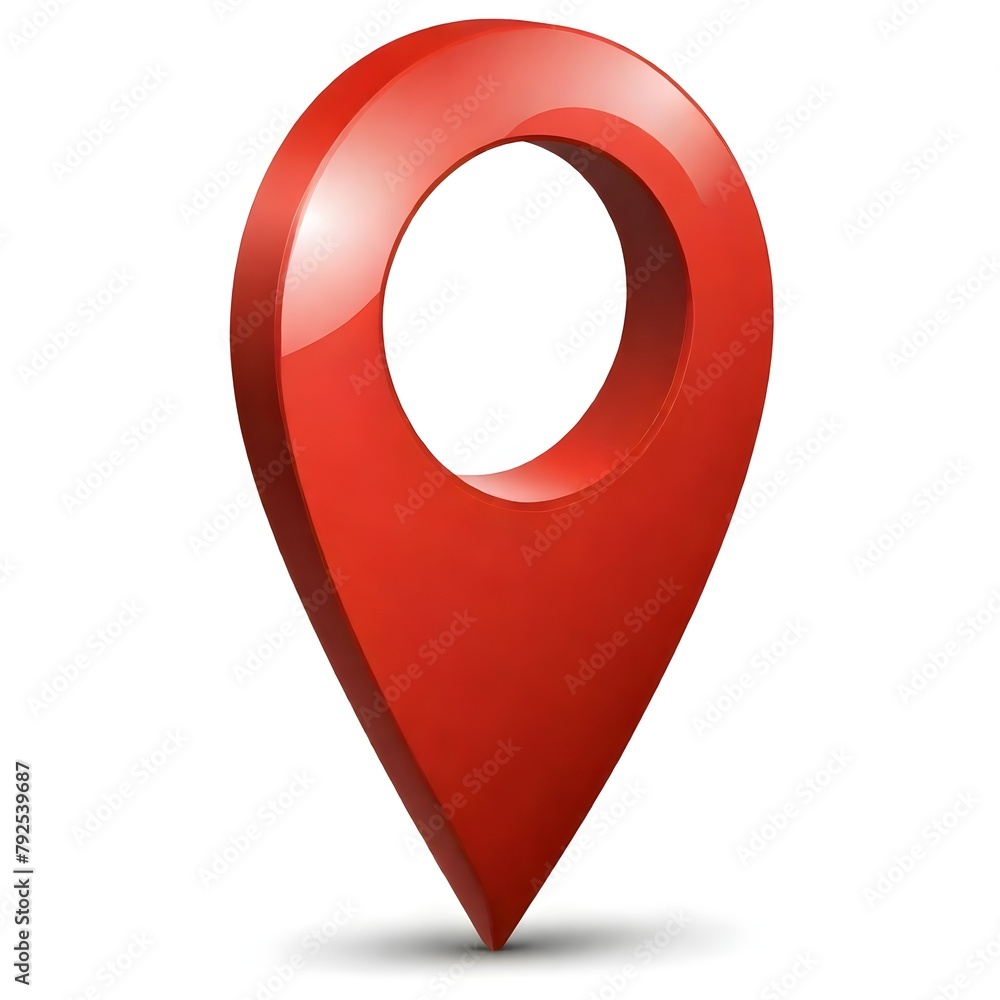 Location symbol on the white background 3d render Location symbol on the white background 3d render