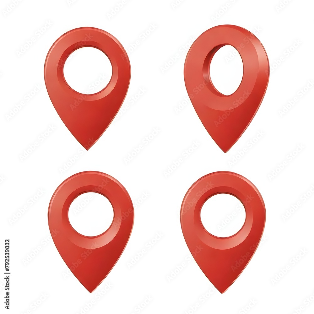 Location symbol on the white background 3d render Location symbol on the white background 3d render