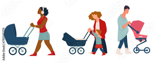 Modern Parenting Stroller Walks
