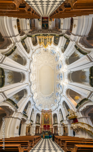 The full panoramic interior of the restored Dresden Cathedral