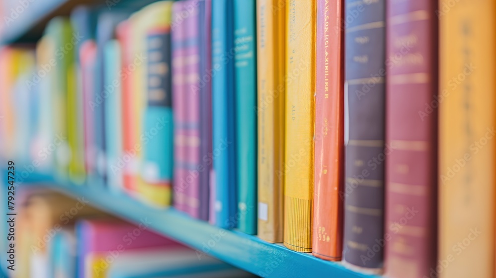 books in the library. concept of studying books in the library. concept of studying