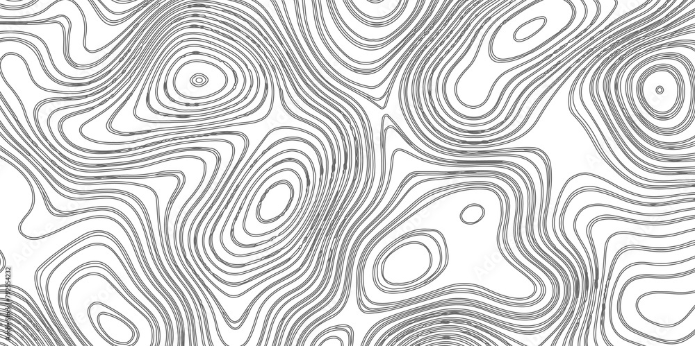  Wave paper curved relief background. Blank topographic contour map subtle. Vector geographic contour map design in white background.