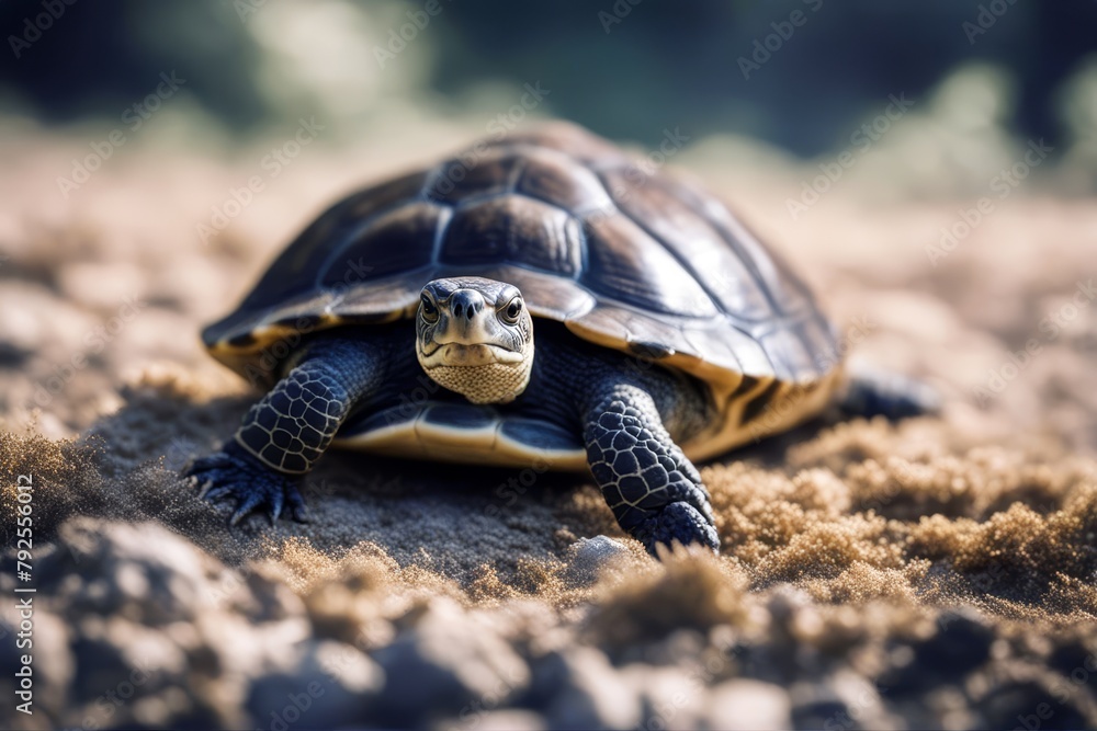 'image turtle isolated tortoise animal reptile tank walk speed ...