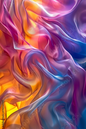 Swirling colorful vortex of paint mixture resembling artist's palette.