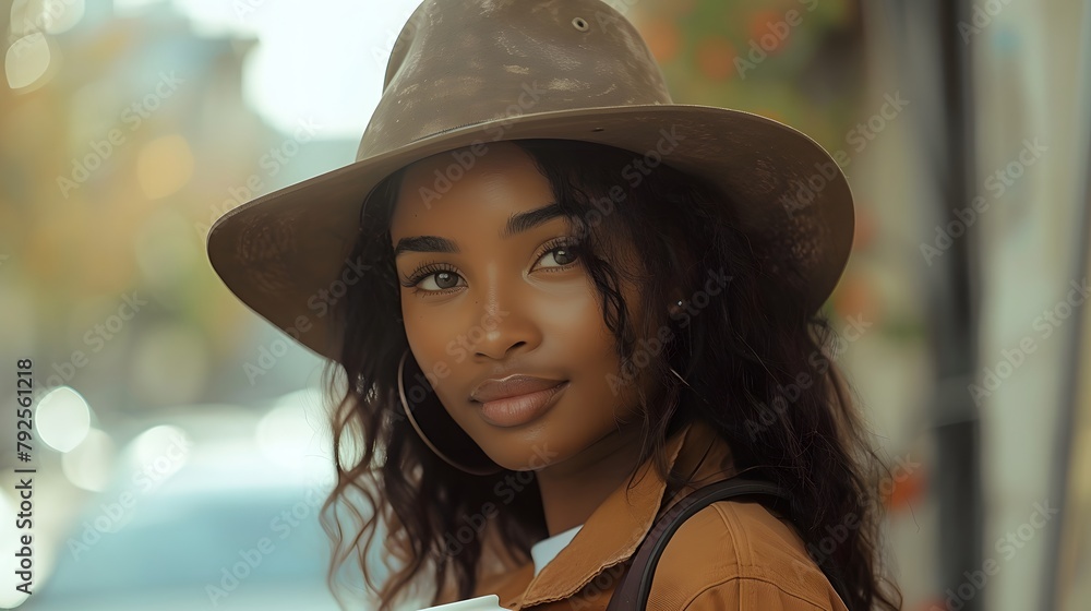 Texas Style: Portrait of a Happy Woman in Western Fashion Texas Style: Portrait of a Happy Woman in Western Fashion