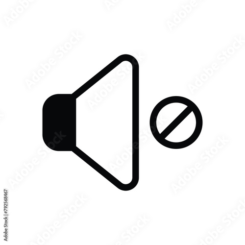 Mute vector icon