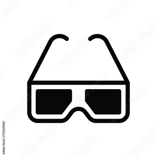 3d Glasses vector icon
