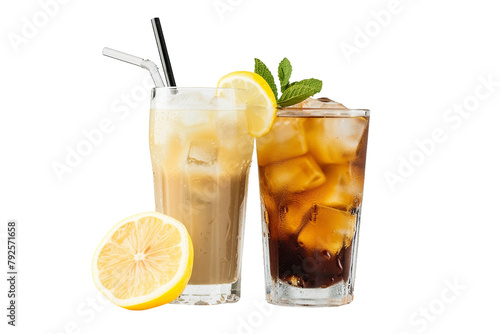 Summer Sips on Transparent Background