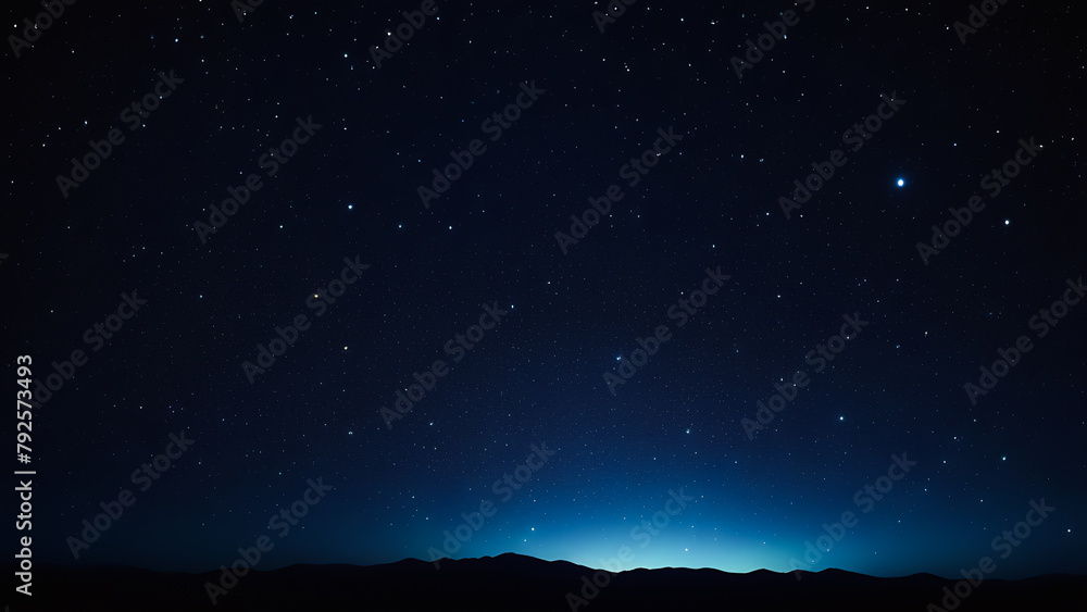 Panorama of the night sky
