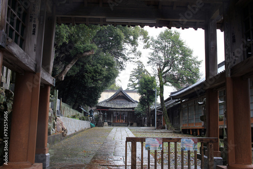 March 23, 2024: Tsushima Island Travel Hachimangu Shrine, Tsushima Island, Nagasaki Prefecture, Japan