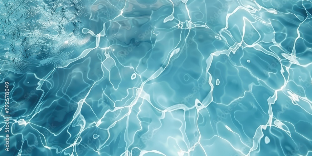 Obraz premium Texture of glitter water and soft waves. sparkling in water - background