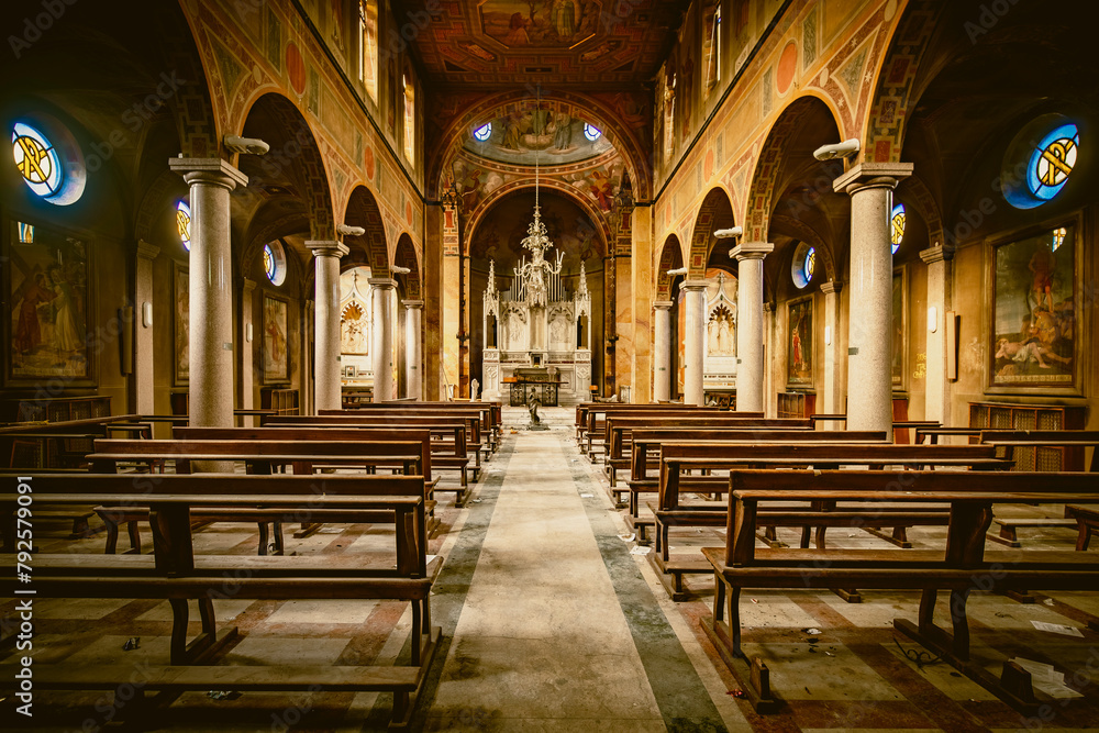 The abandoned awesome church.