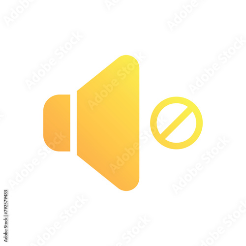 Mute vector icon