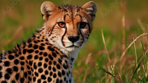 cheetah in serengeti national park photo