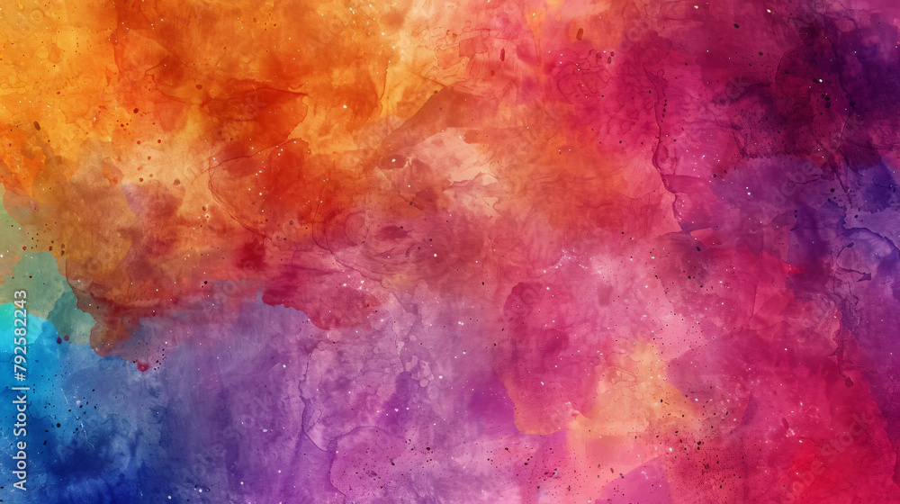 Colorful watercolor textured background ..