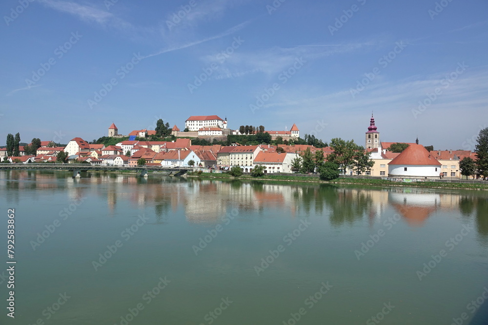 Drau und Ptuj in Slowenien Drau und Ptuj in Slowenien