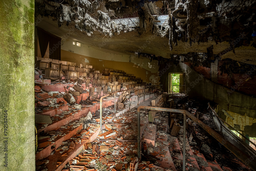 The abandoned and rotten theater