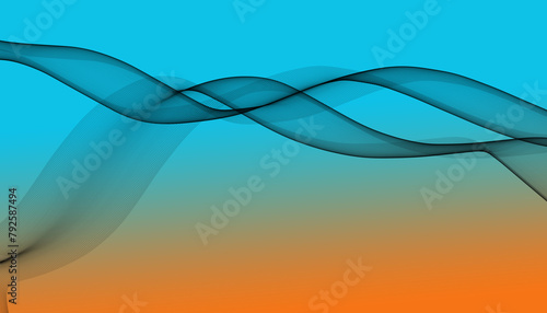 Gradient Abstract Background With Lines