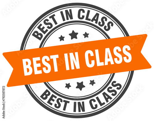 best in class stamp. best in class label on transparent background. round sign