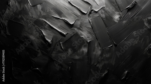 Composición artística abstracta, fondo negro photo