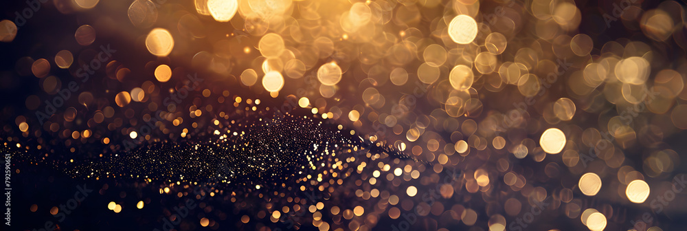 background of abstract glitter lights. gold and black. de focused. banner background of abstract glitter lights. gold and black. de focused. banner
