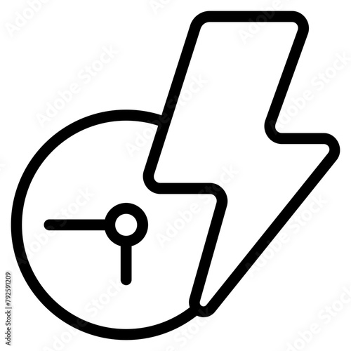 Flashsale icon with outline style. Suitable for website design, logo, app and UI. Based on the size of the icon in general, so it can be reduced.