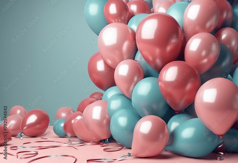 'background balloons 3d Beautiful rendering festive 3d illustration'