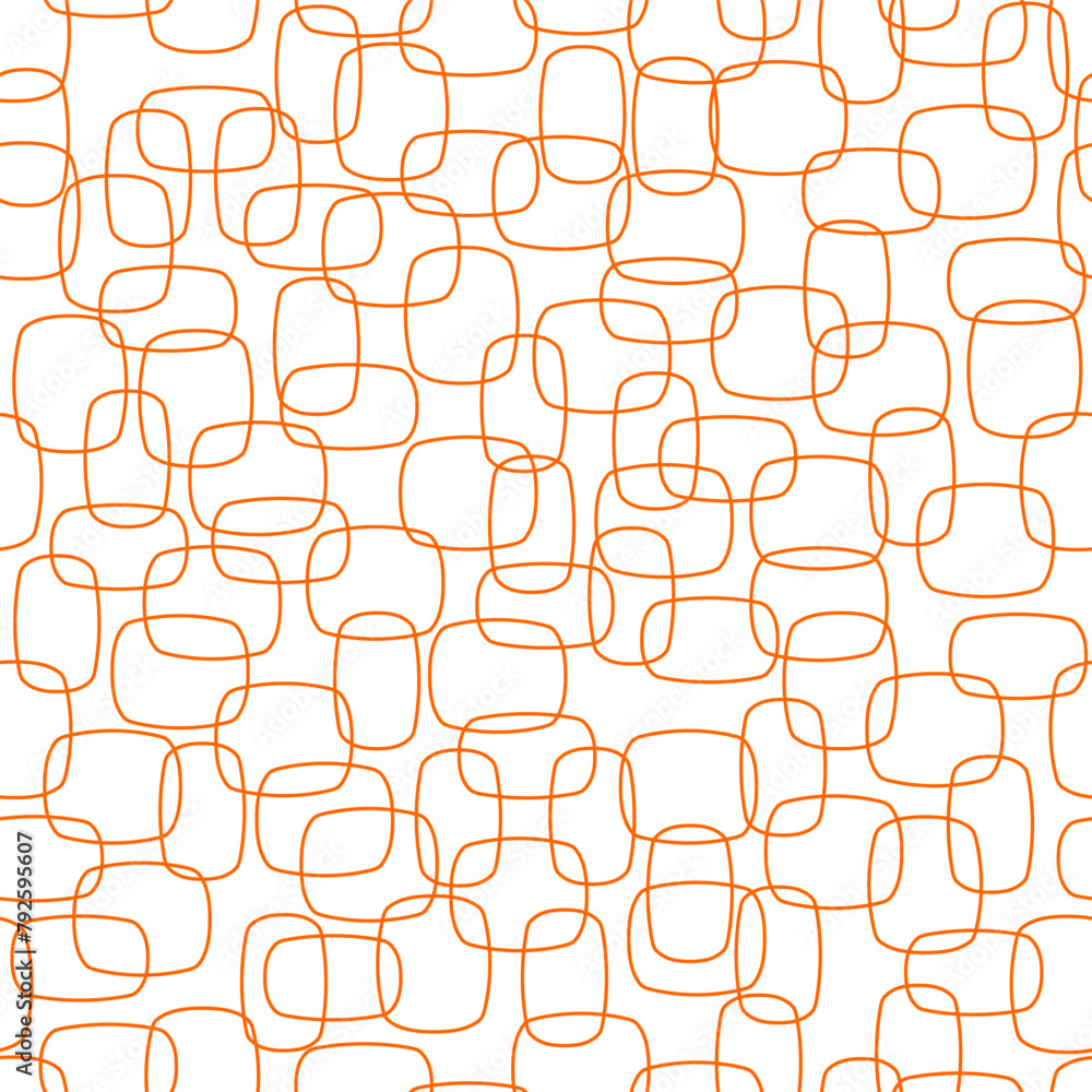Orange dress pattern textile - seamless vector print
