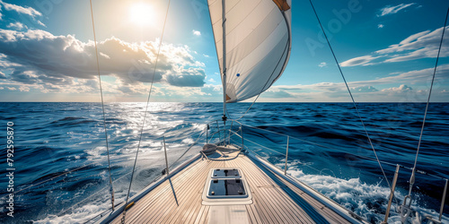 Sail boat at sea