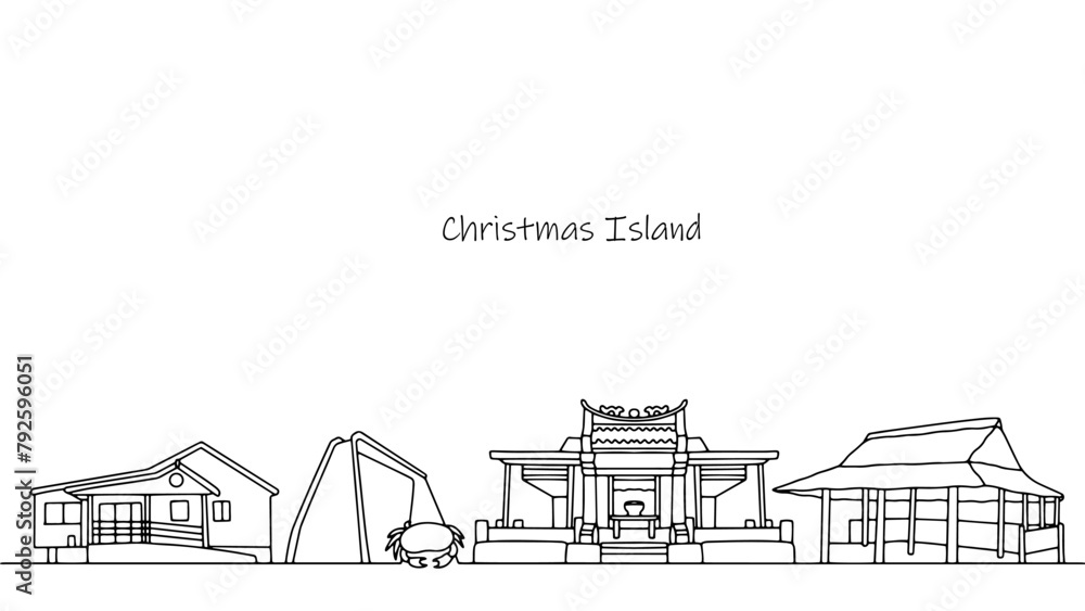 Cityscape of Christmas Island