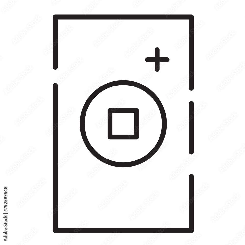 Fototapeta premium Gift Lunar Chines Line Icon