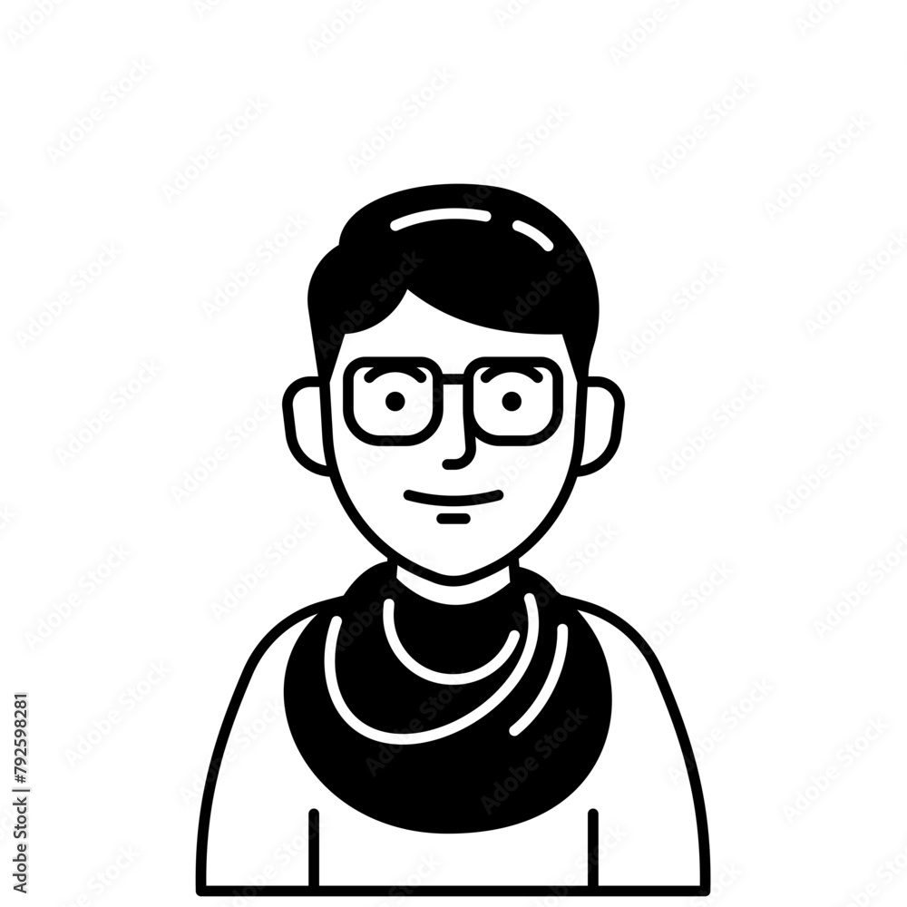 Glasses Men Avatar Icon
