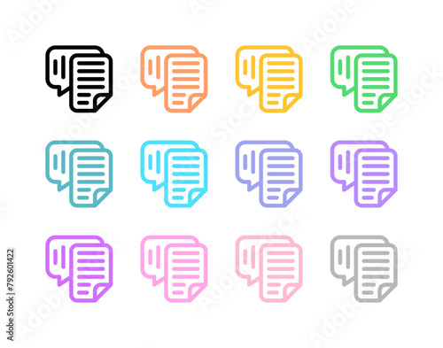 Editable speech recognition, transcription vector icon. AI technology, artificial intelligence. Part of a big icon set family. Perfect for web and app interfaces, presentations, infographics, etc