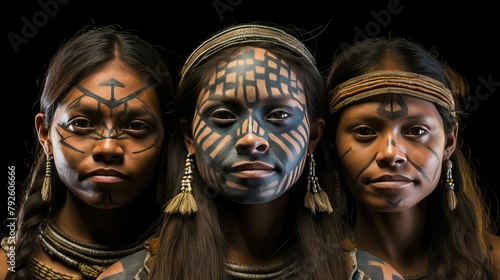 The portraits of indigenous tribes in the Amazon rainforest capture intimate moments that convey a deep emotional connection to their heritage. The images reveal the pride, resilience, and unique cult