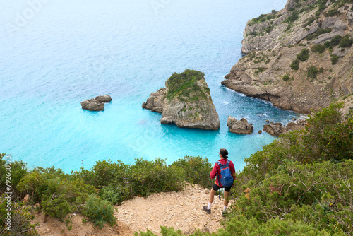 Woman walking at the stunni...