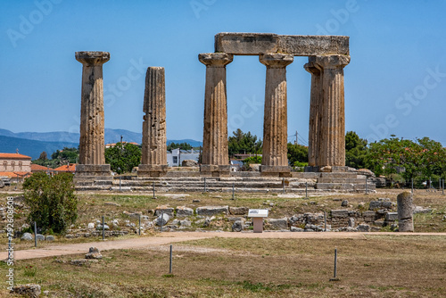 Termple of Apollo in ancient Corinth, Greece