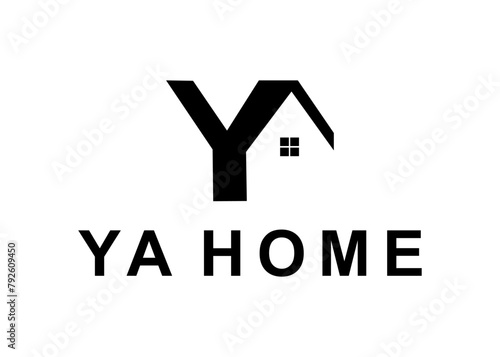 letter ya home logo, design, Vector, illustration, creative icon, template