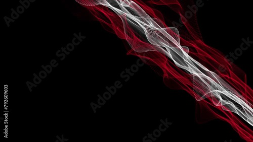 Fantastic Austrian color wave video animation in slow motion for sporting events and space for text, 4096x2304 loop 4K