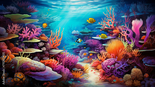 coral reef in aquarium © qaiser
