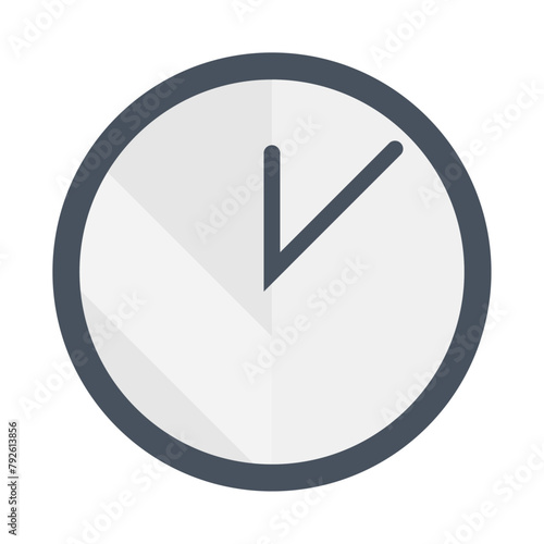 simple classic black and white round wall clock