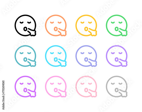 Editable sigh, relief, expression emoticon vector icon. Part of a big icon set family. Part of a big icon set family. Perfect for web and app interfaces, presentations, infographics, etc