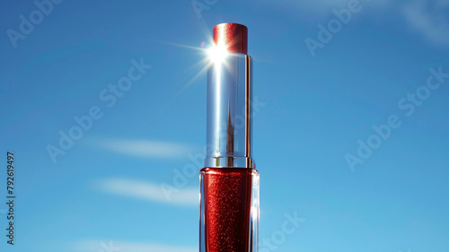 blood red lipgloss